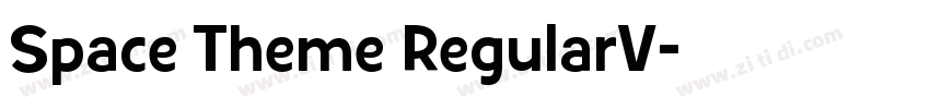 Space Theme RegularV字体转换